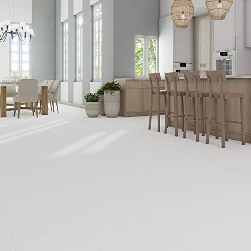 Interlocking Luxury Vinyl Flooring Tiles 10 Wood-Look Planks 24.5 Sq. Feet X6683