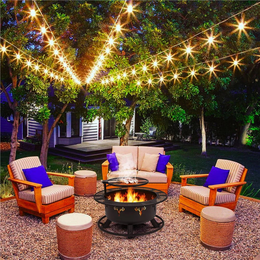 32” Round Wood Burning Fire Pit X5477