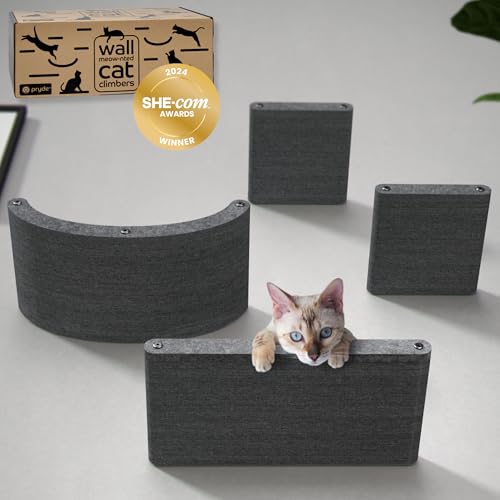 Wall Mounted Cat Shelves Set of 4 PET Felt Climber Furniture C5750