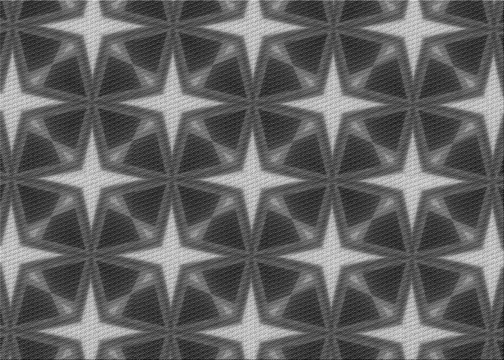 Dark Gray Black Patterned Area Rugs, 5' x 7' S745