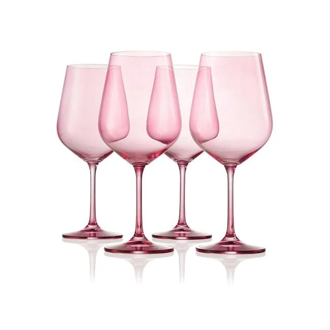 Sheer Red Wine Glass Set of 4 I6779