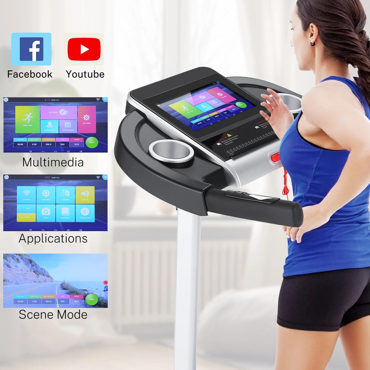 Incline Treadmill with 10 Touchscreen T830940