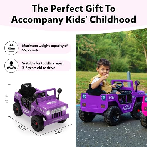 12V Kids Electric Ride On Car Toy with Off-Road Wheels C6415