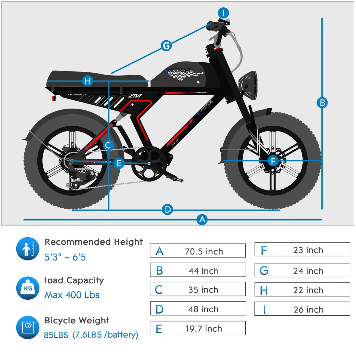 20X4.0 Fat Tire 750W Motor Off-Road Electric Bike C724103