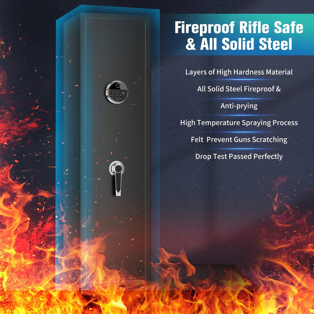 6 Rifle Gun Safe Cabinet with Digital Keypad J700210