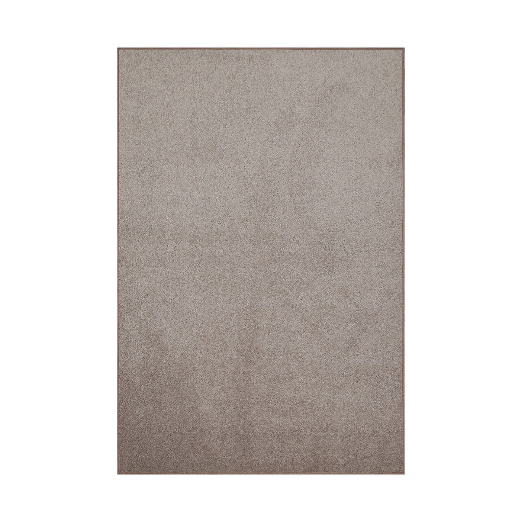 Beige 6' x 7' Plush Area Rug M349