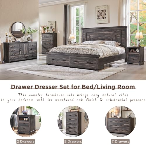 8 Drawer Wood Dresser Y400