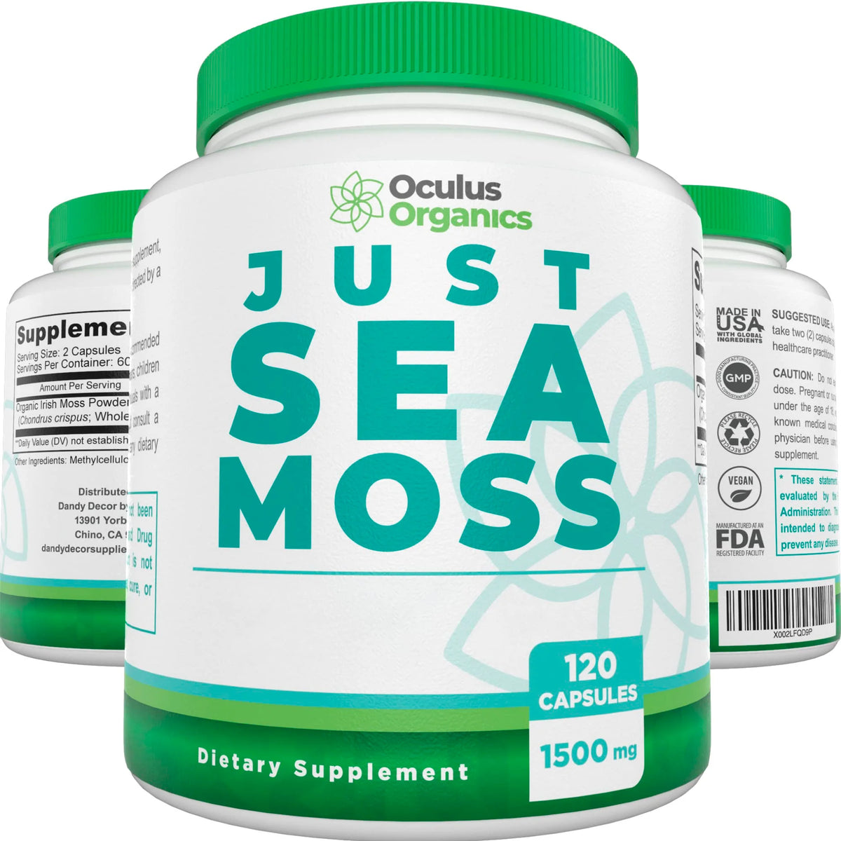 Sea Moss Capsules 120 Capsules 1500mg S777