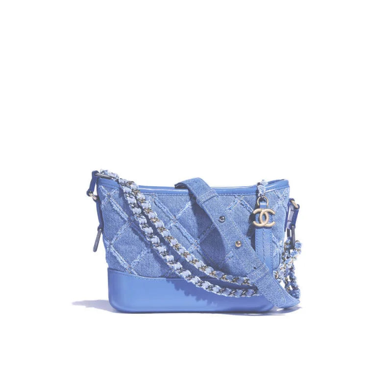 Denim Calfskin Hobo Bag Z19820