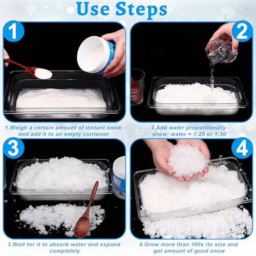 Instant Snow Powder Makes 14 Gallons Artificial Snow D858