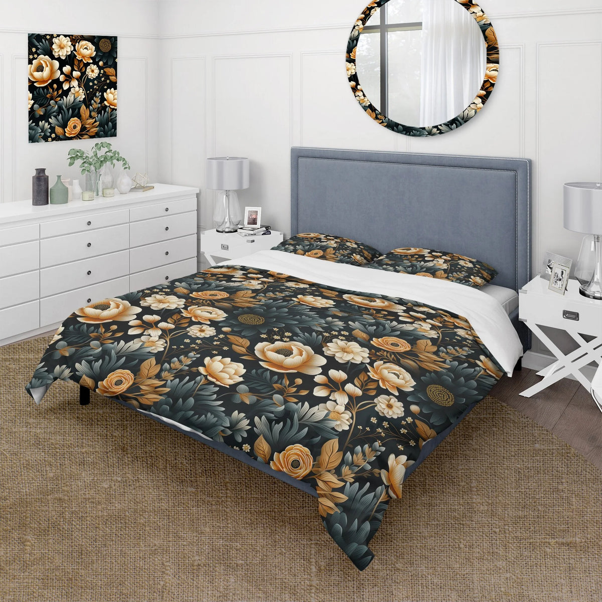 Yellow Cottage Bedding Set With Shams Twin U19479