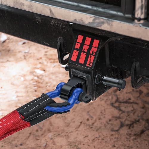 2 Inch Shackle Hitch Receiver with D Ring Shackle and Hitch Pin Y7681
