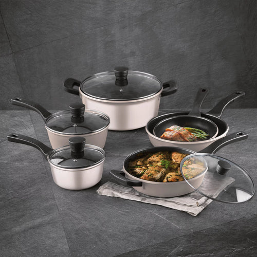 10 Pc Non Stick Cast Aluminum Cookware Set M4202