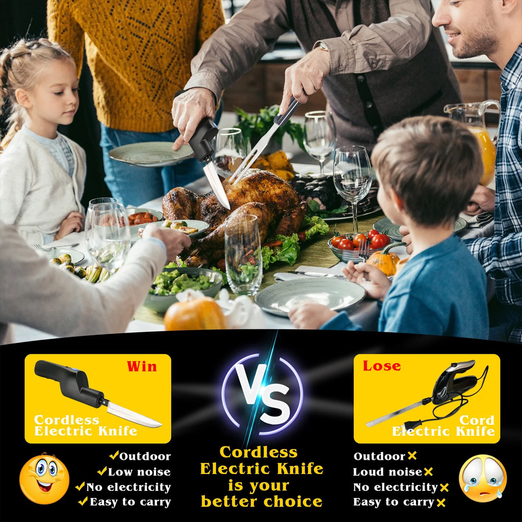 Cordless Electric Knife with Safety Lock N273