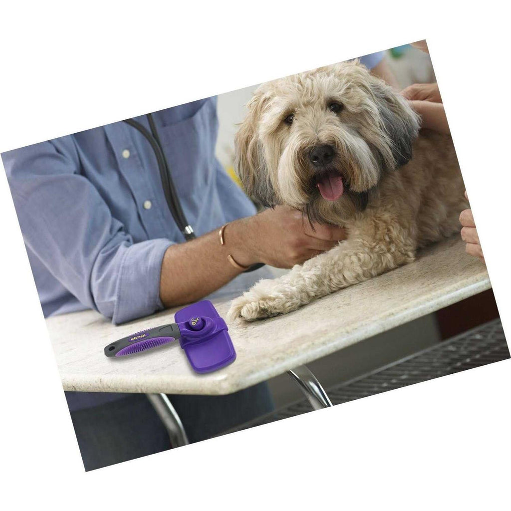 Self-Cleaning Dog & Cat Slicker Brush I9135