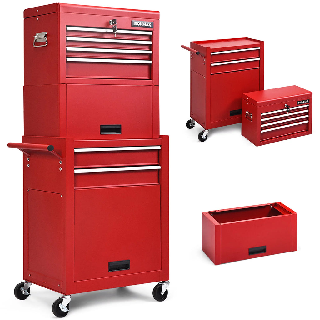 6 Drawer Rolling Tool Chest Storage Cabinet I659