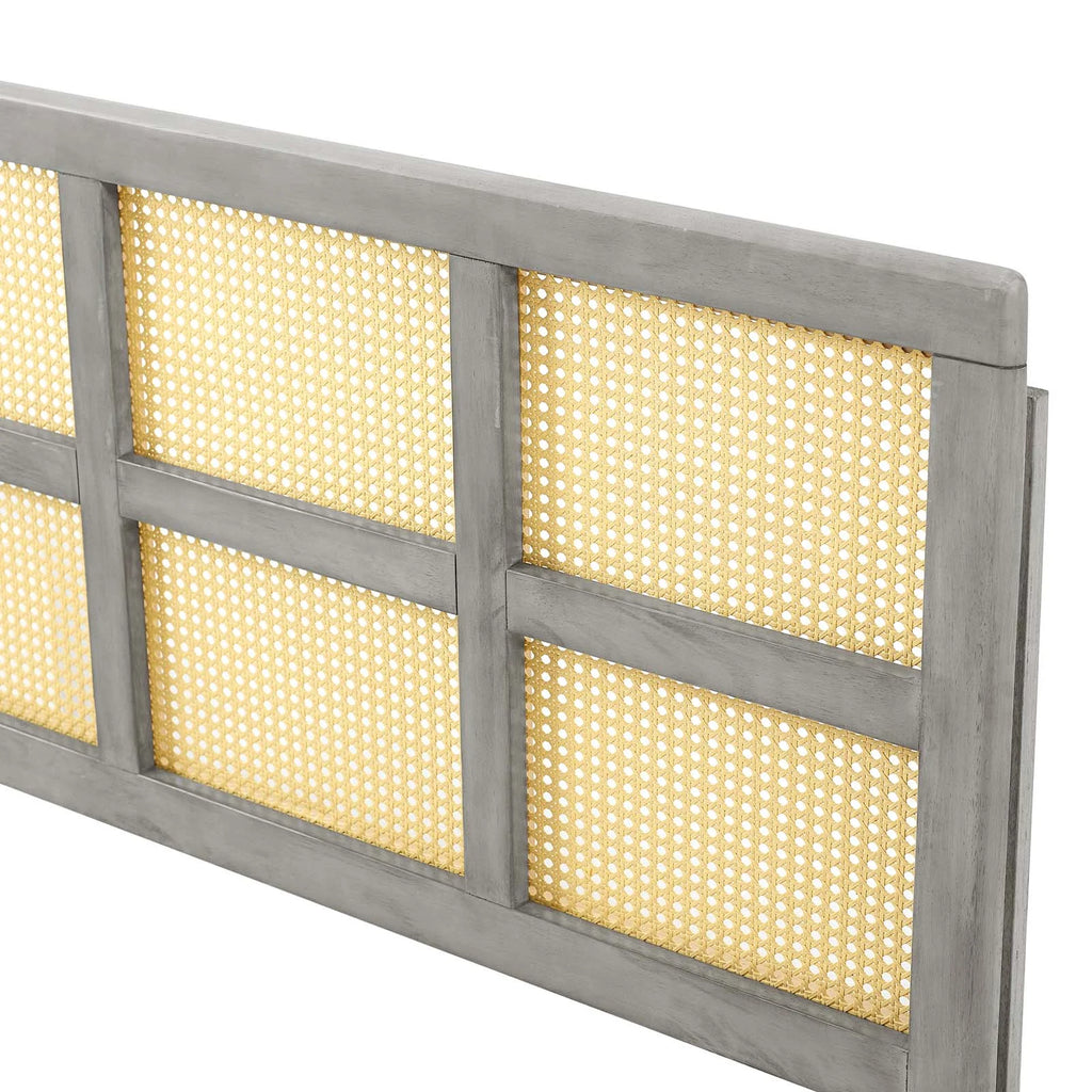 Grey Wood Full Size Headboard X37126