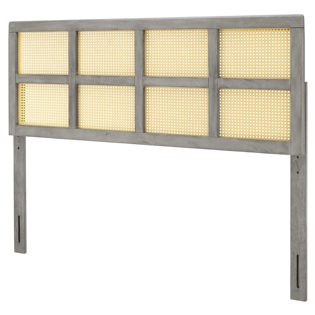 Grey Wood Full Size Headboard X37126
