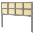 Grey Wood Full Size Headboard X37126