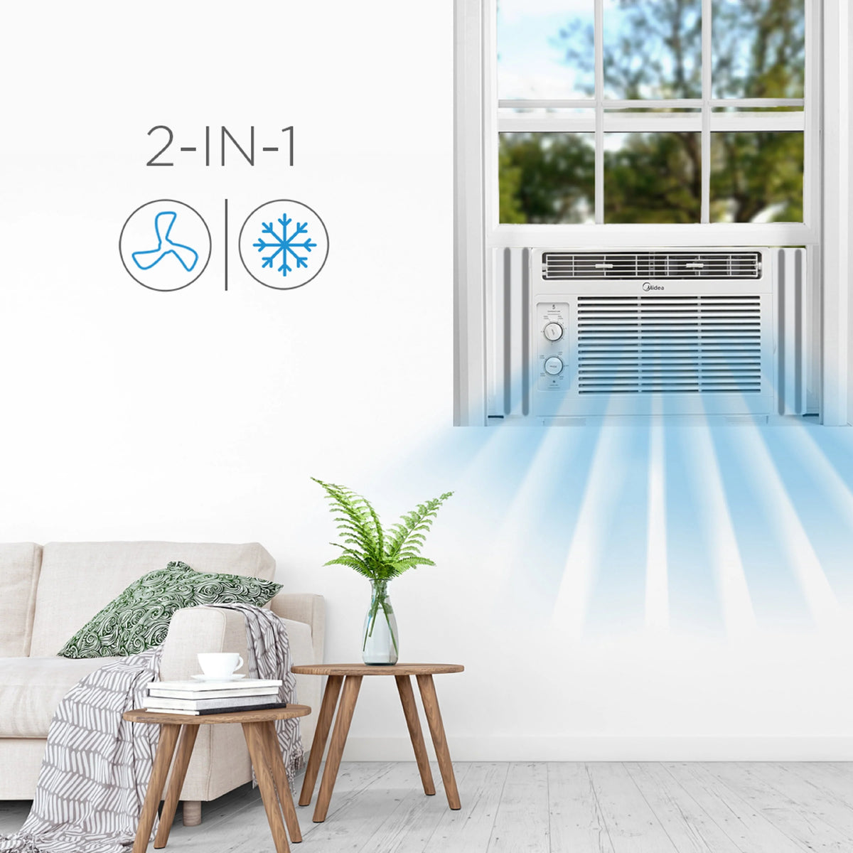 5,000 BTU 115V Mechanical Window Air Conditioner E97223