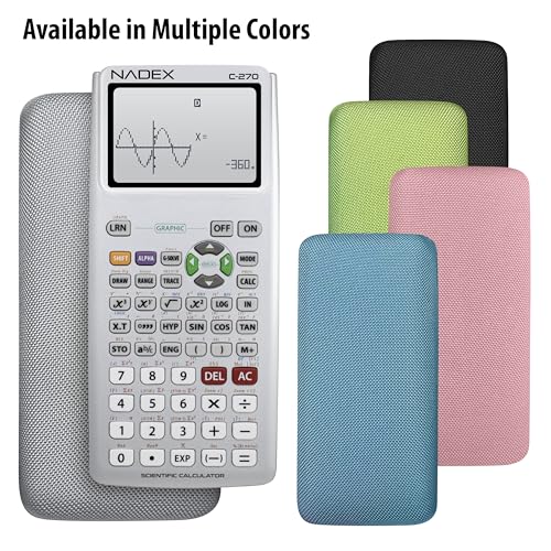 Black Graphing Scientific Calculator with Carrying Case P518