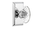 Bright Chrome Crystal Glass Door Knob U895601