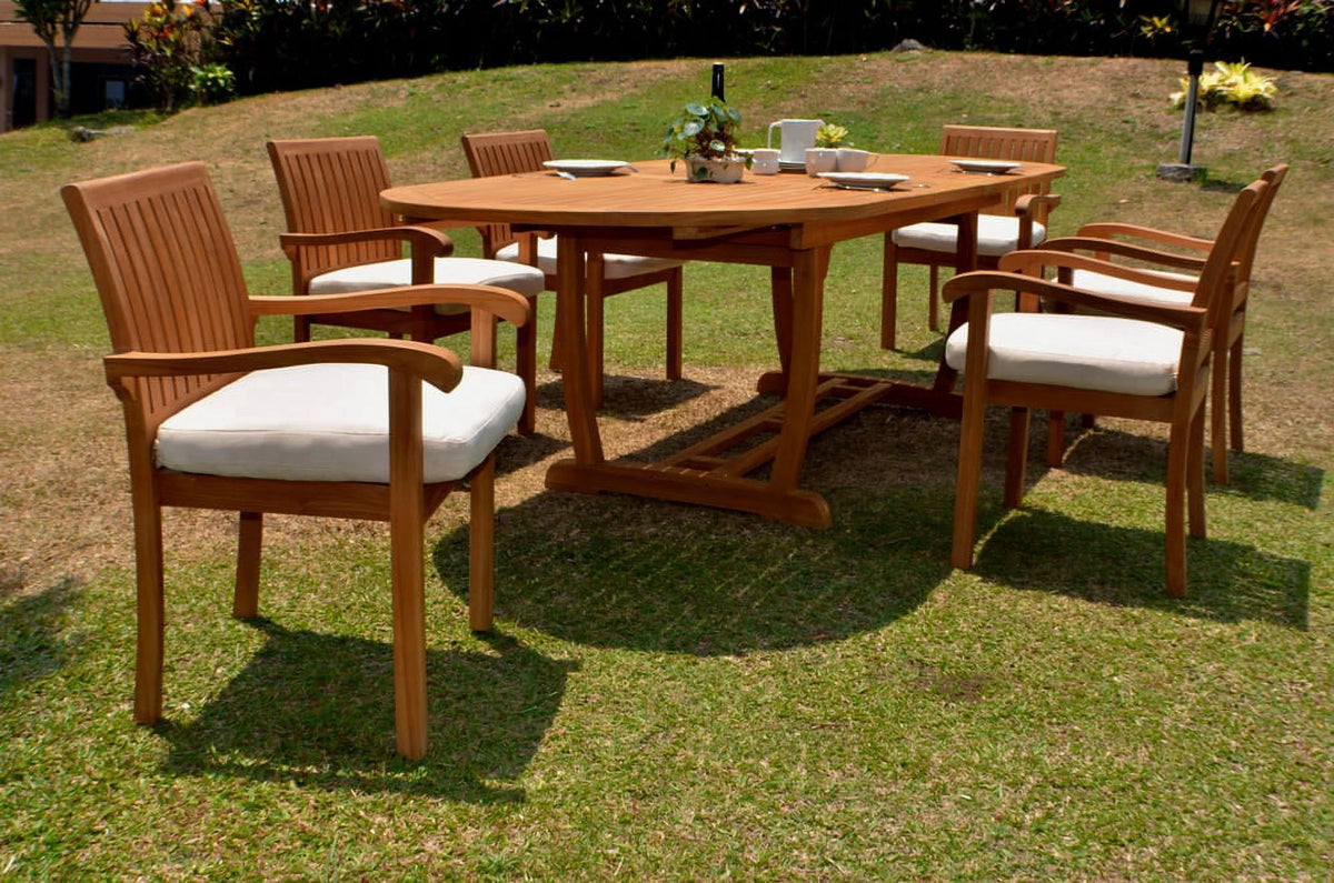 6 Seater 7 Pc Teak Dining Set X7420