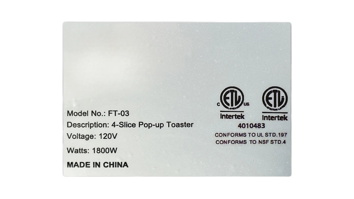 4-Slice Stainless Steel Toaster R527