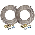 25 ft 1/4 Copper-Nickel Brake Line Tubing Coil and Fitting Kit I375567
