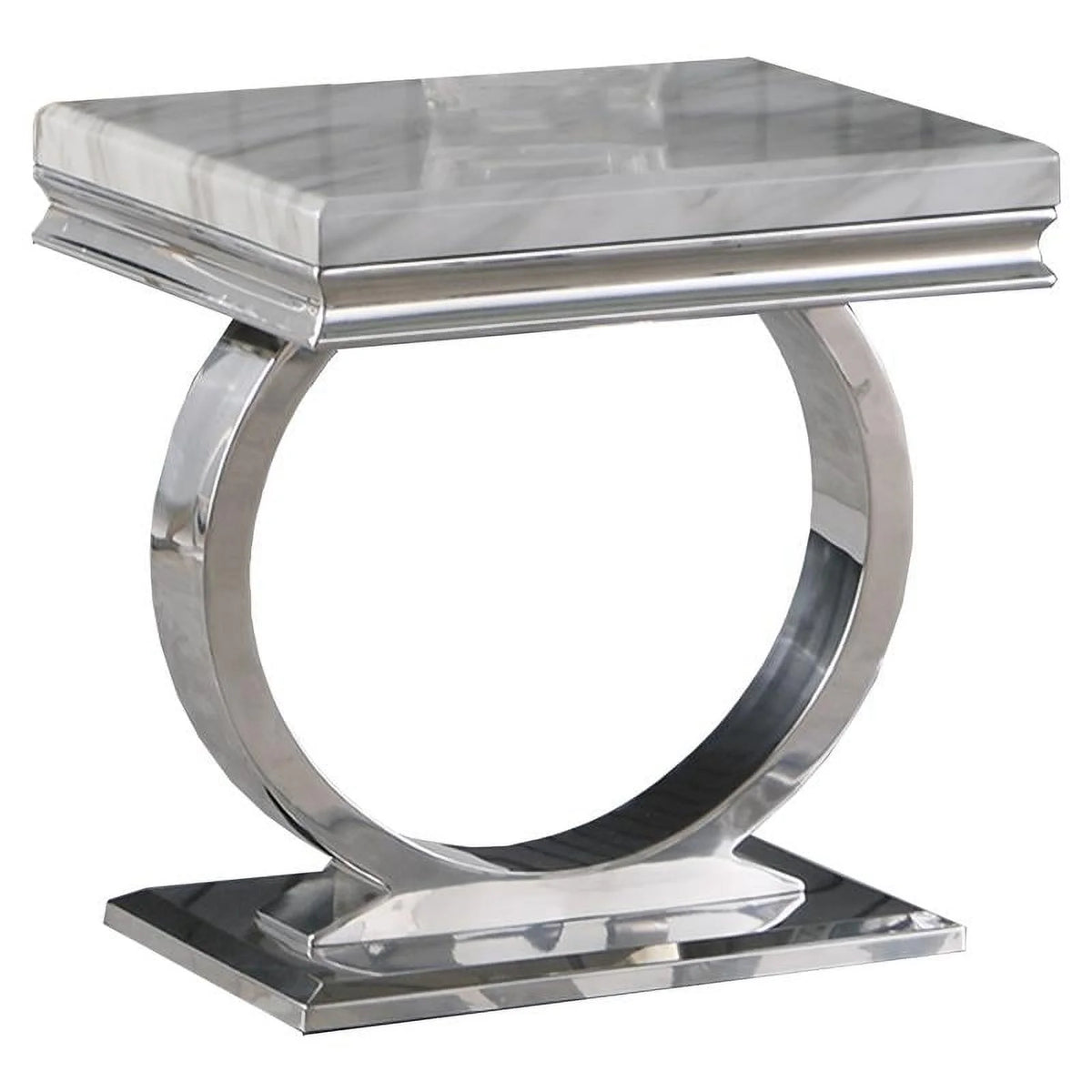 Faux Marble End Table R5713
