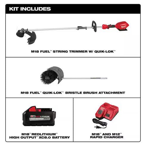 18V Lithium-Ion Brushless Cordless String Trimmer Kit M609634