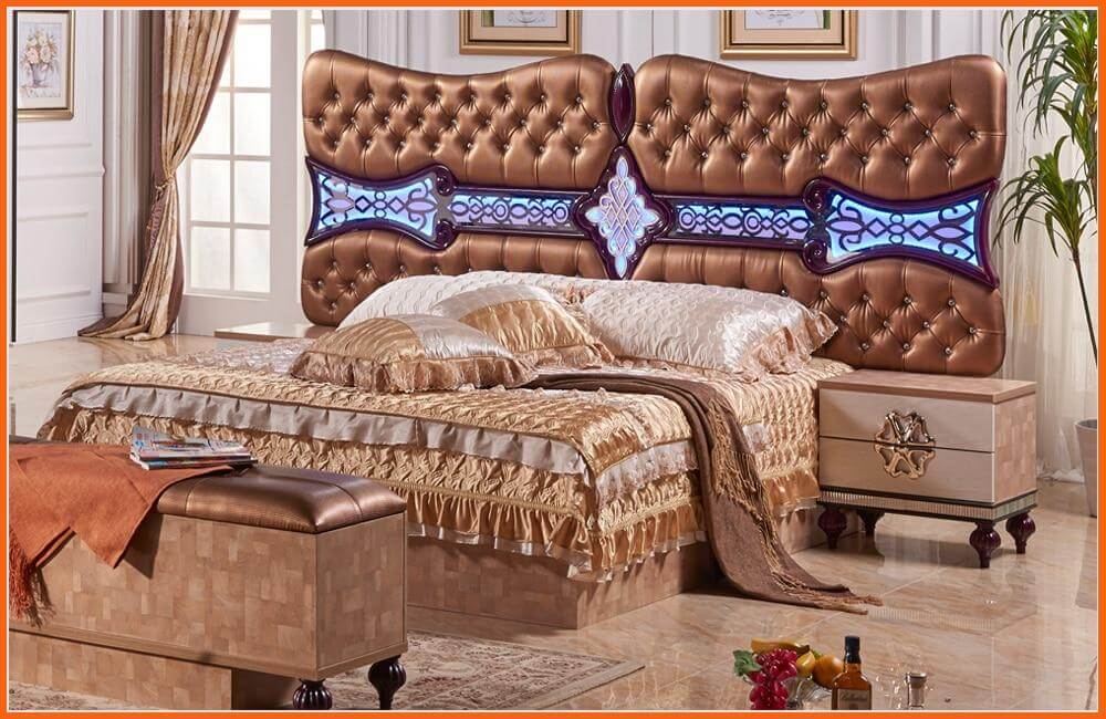 King Size Bed Dresser Nightstand Wardrobe A2053