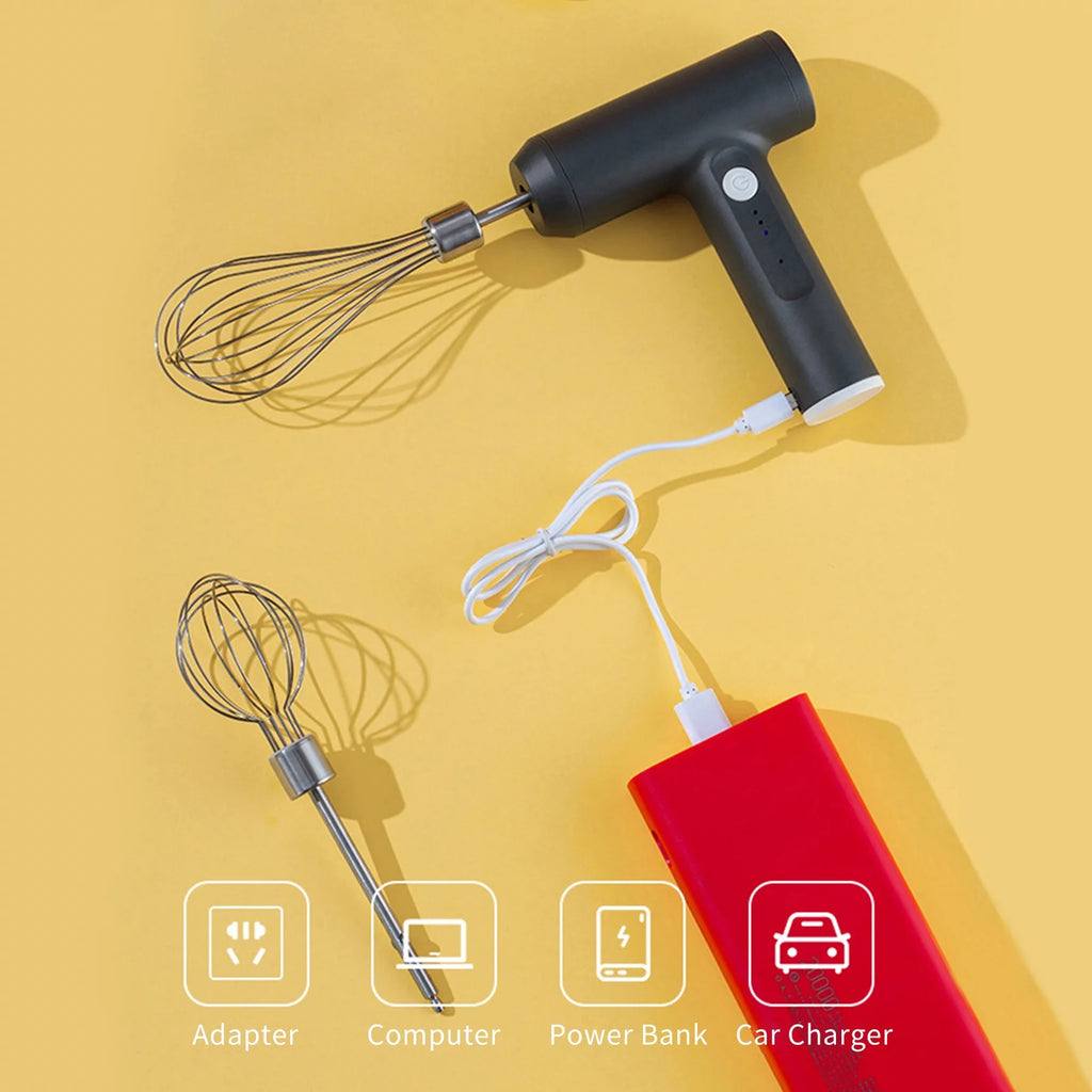 Wireless Handheld Electric Egg Beater with Egg Separator L68582