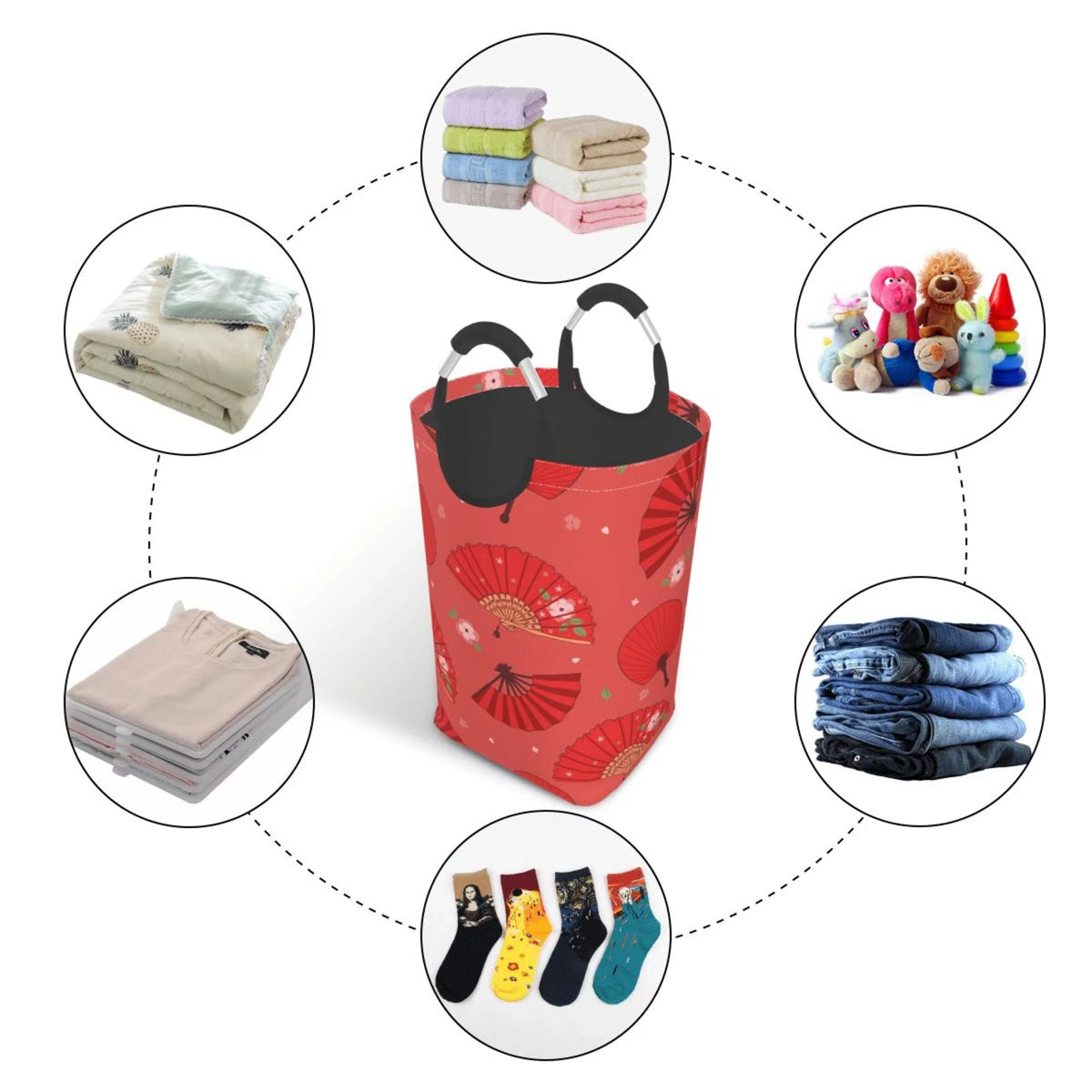 50L Rectangular Waterproof Foldable Laundry Hamper G505