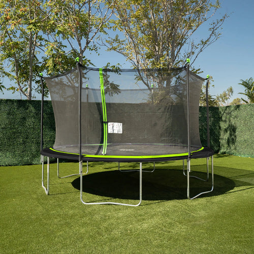 14ft Trampoline with Enclosure B985