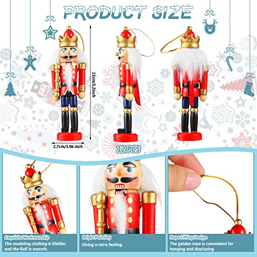 Christmas Nutcracker Ornament 12 Pcs O866535