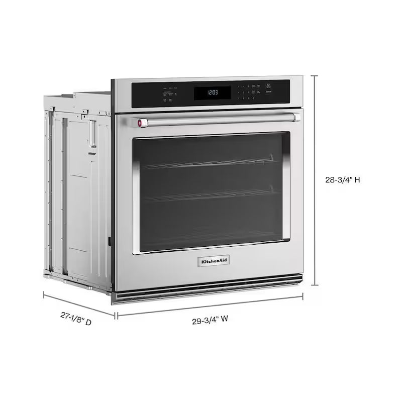 30 in. Single Electric Wall Oven with Convection Self-Cleaning in Stainless Steel I997