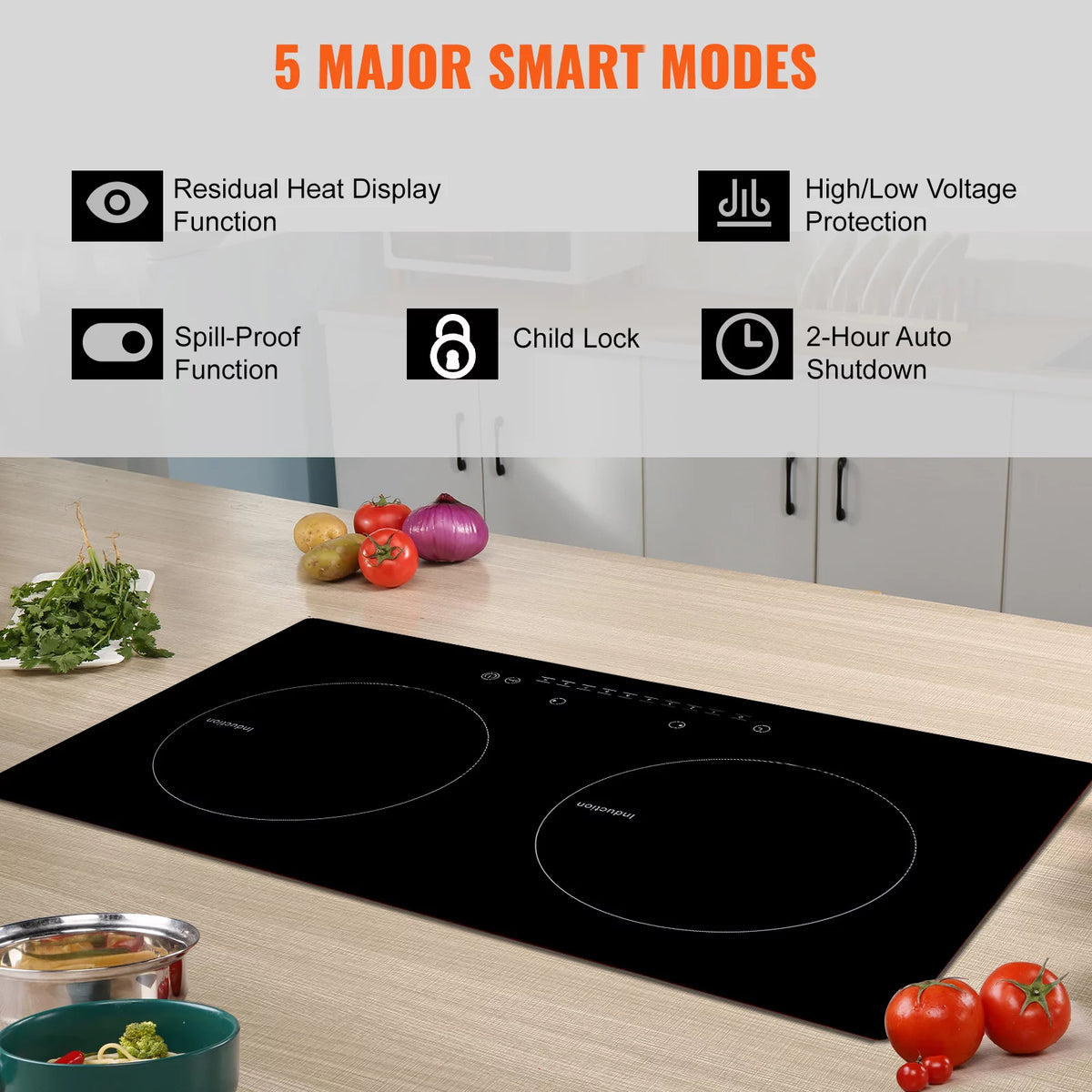 24 inch 2 Burners Ceramic Glass Electric Cooktop S6929