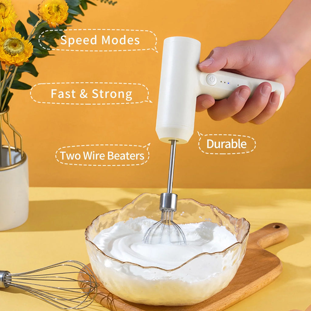 Wireless Handheld Electric Egg Beater with Egg Separator L68582