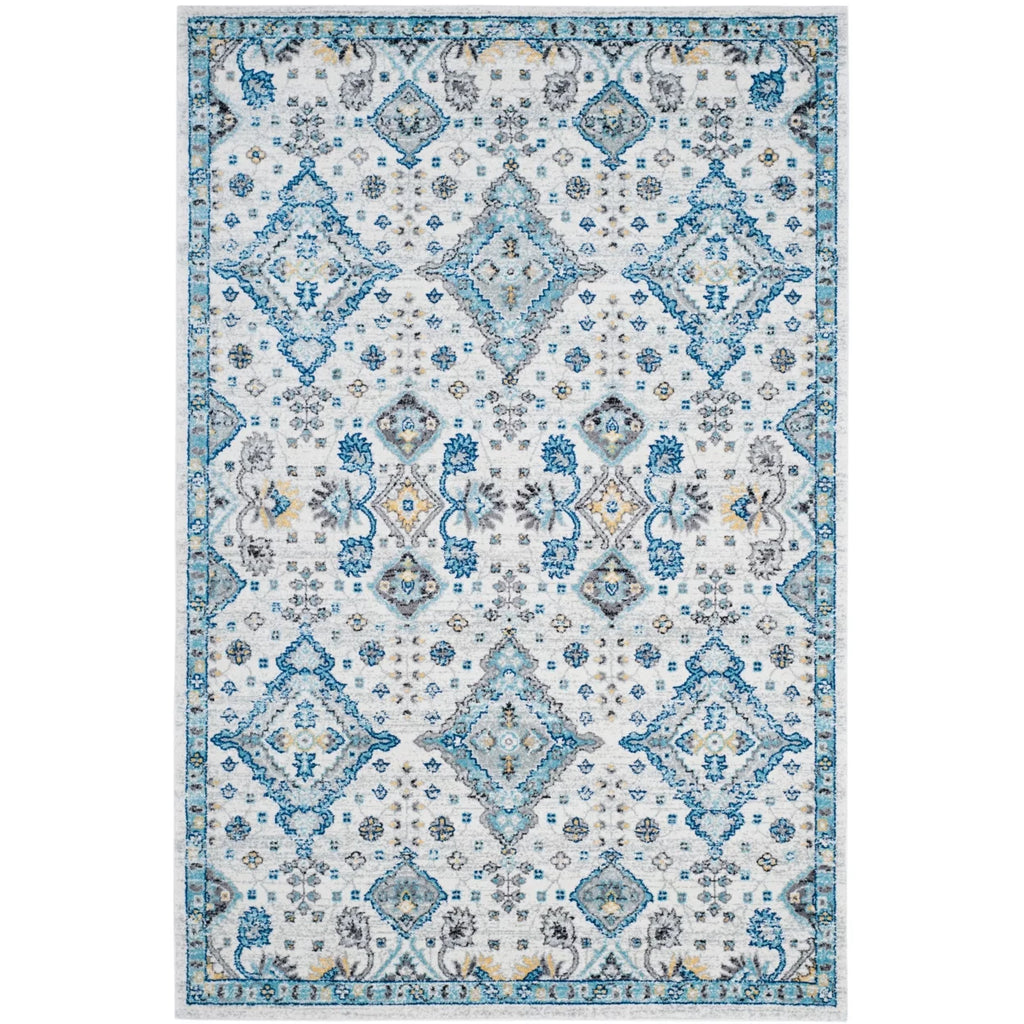 Ivory Light Blue 10' x 14' Area Rug R19971