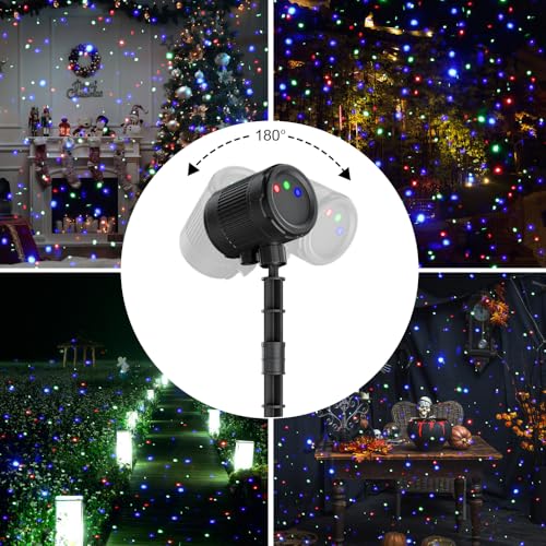 Outdoor Laser Lights, Moving RGB Projector Light Waterproof with Remote Control A441940