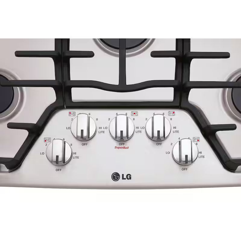 30 in. 5 Burner Stainless Steel Gas Cooktop F21036