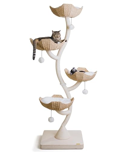 73" Tall Modern Cat Tree Scratching Tower E16140