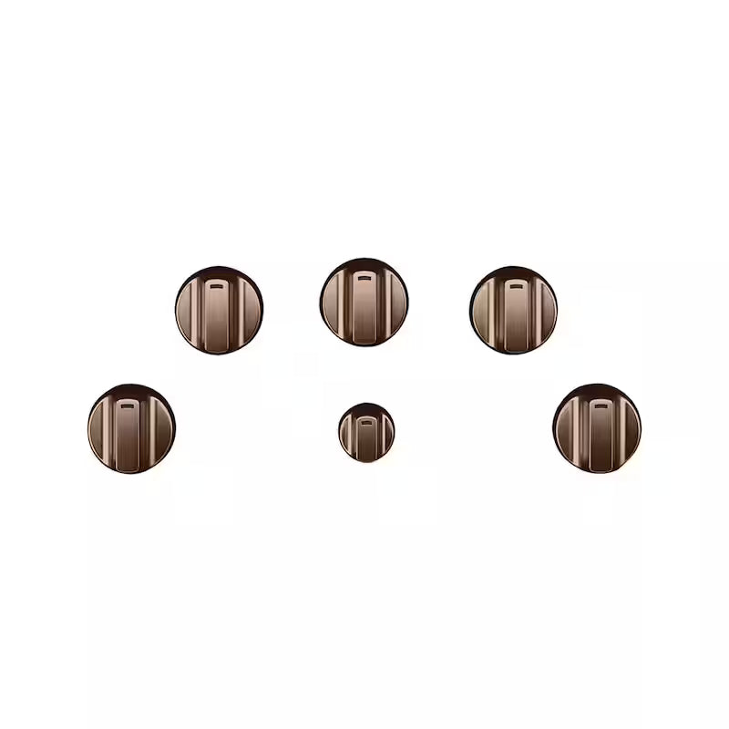 Brushed Copper Electric Cooktop Knob Kit J477