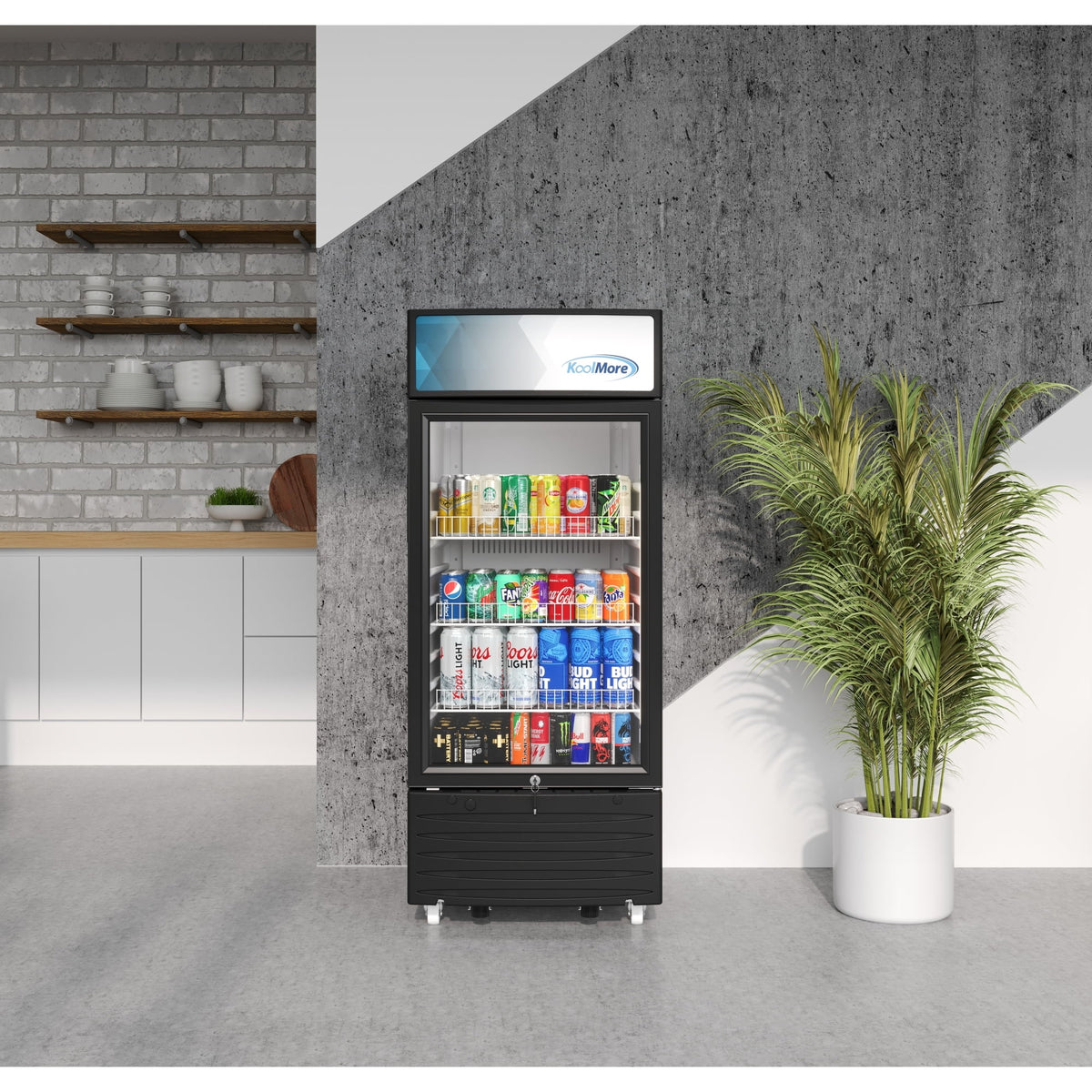 6 cu. ft. One Glass Door Display Merchandiser Refrigerator O404010