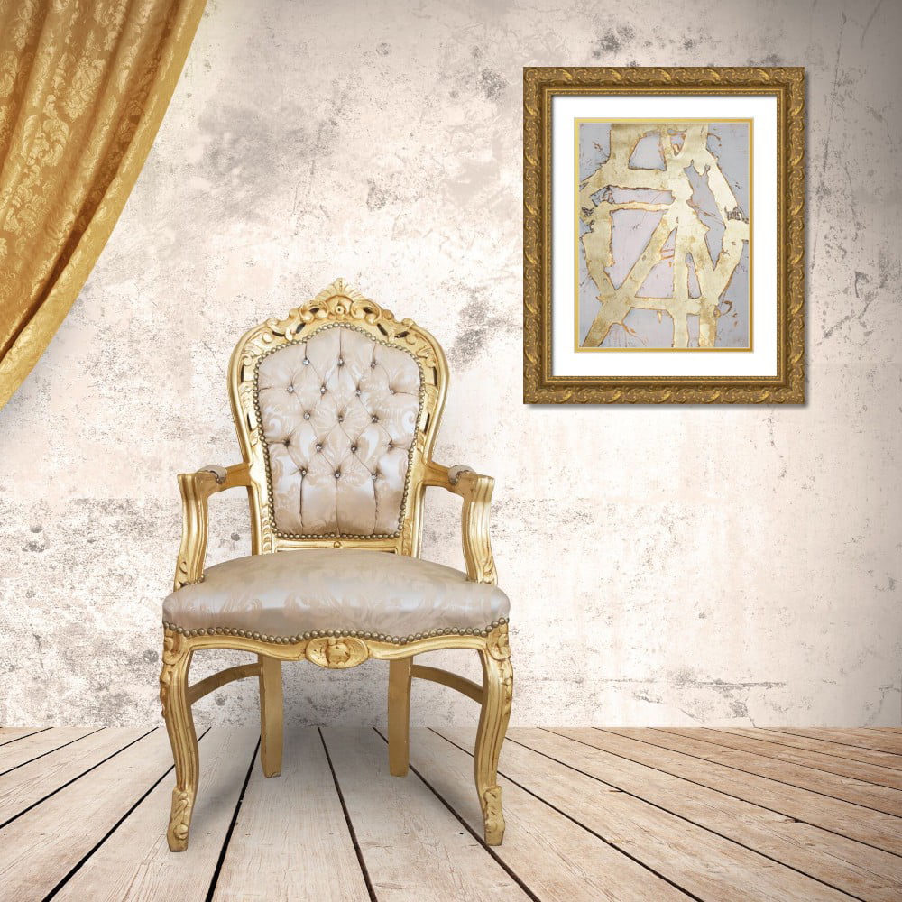 Gold Ornate Wood Framed Art Print V340785