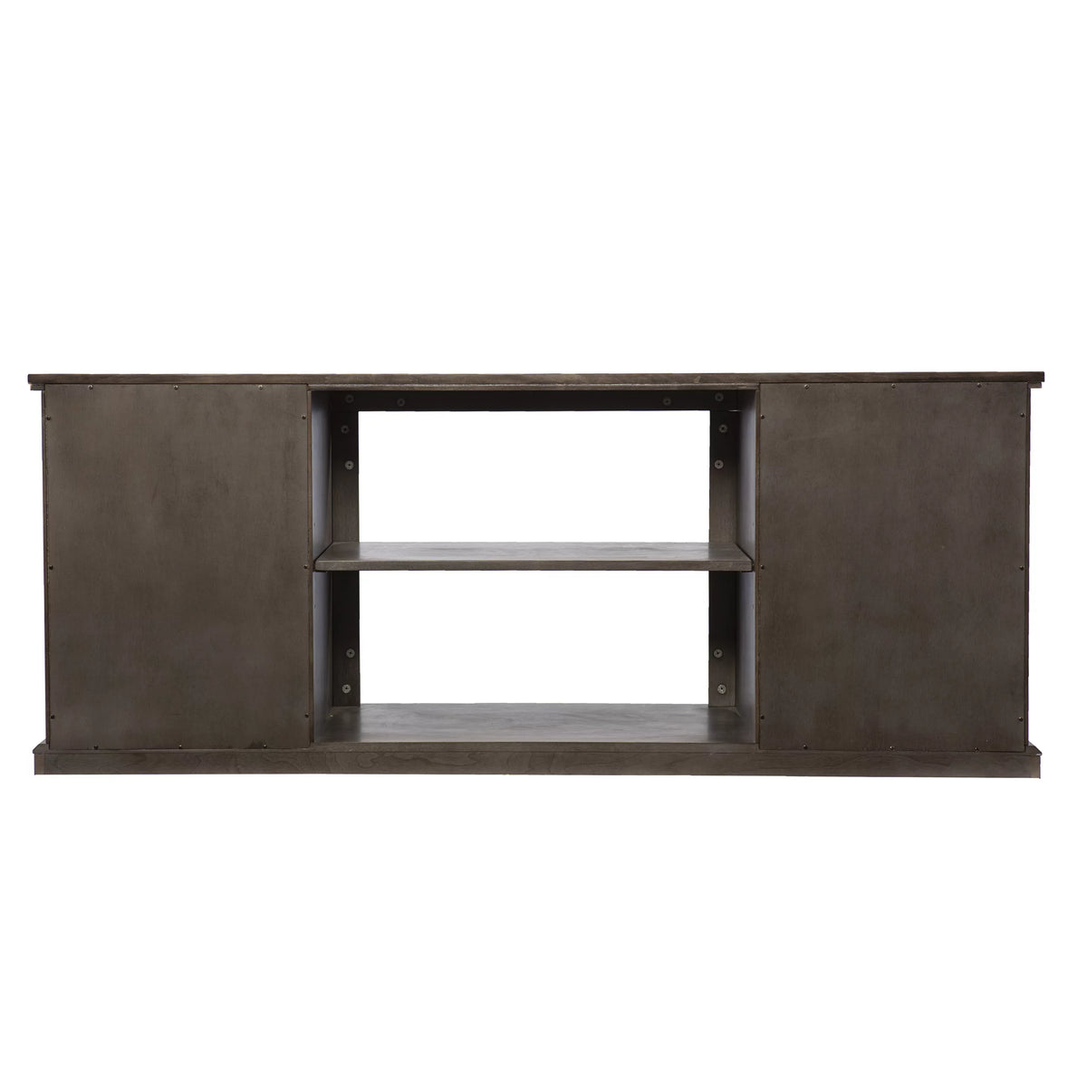 Brown and Gold Media Console with Storage M4847