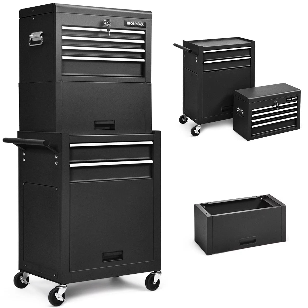 6 Drawer Rolling Tool Chest Storage Cabinet I659